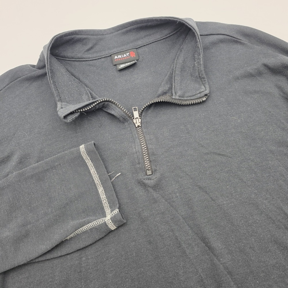 Ariat FR 1/4 Zip Polartec Baselayer Sweater Men's 3XL Tall Flame‎ Fire Resistant